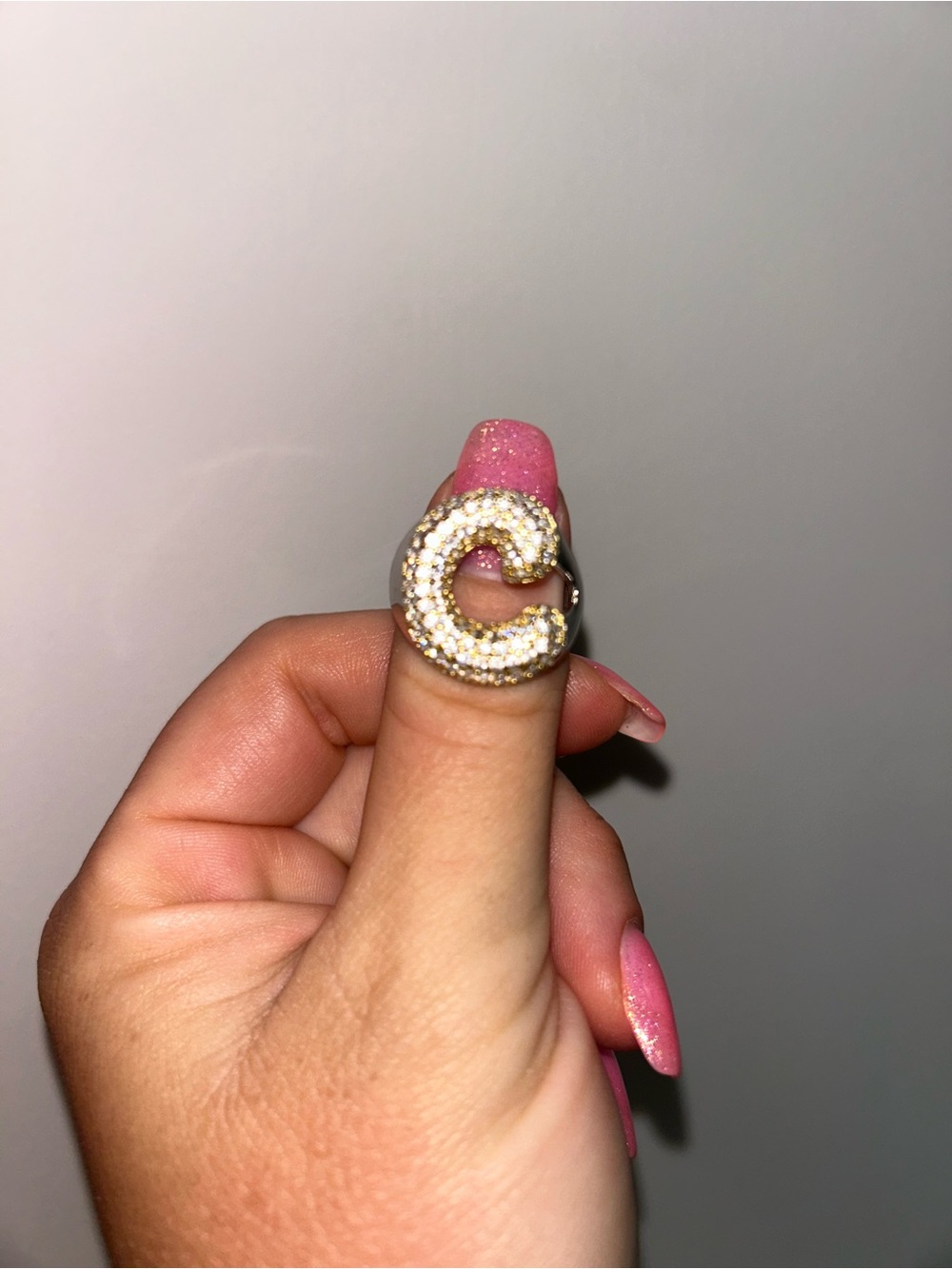 EP Jewels Two Tone Jumbo Ring- Size 9
